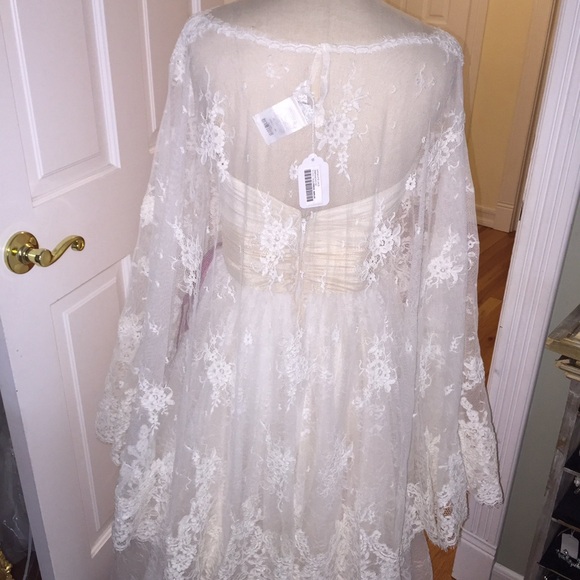 PRONOVIAS Poncho Off White, One Size - Picture 7 of 9